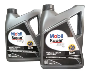 Aceite Mobil Super 3000 5W30, 8 L, Sintético