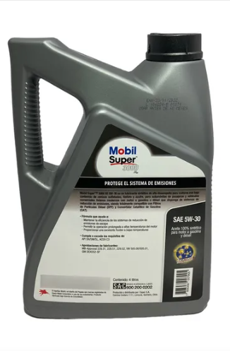 Aceite Mobil Super 3000 5W40, 8 L Sintético