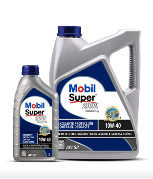 Aceite Mobil Super 2000 10W40, Formula P, 5 L Sintético