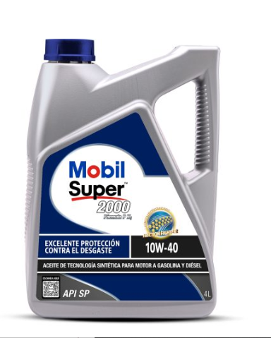 Aceite Mobil Super 2000 10W40, Formula P, 4 L Sintético
