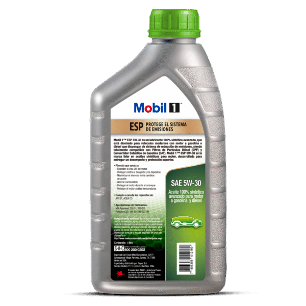 Aceite Mobil 1 ESP 5W30, 1 Litro Full Sintético