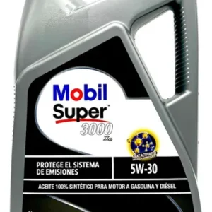 Aceite Mobil Super 3000 5W30, 4 Litros Sintético