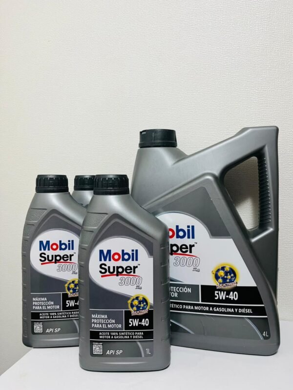 MOBIL5W40DEL7LITROS Aceite Mobil Super 3000 5W40, 7 Litros Sintético