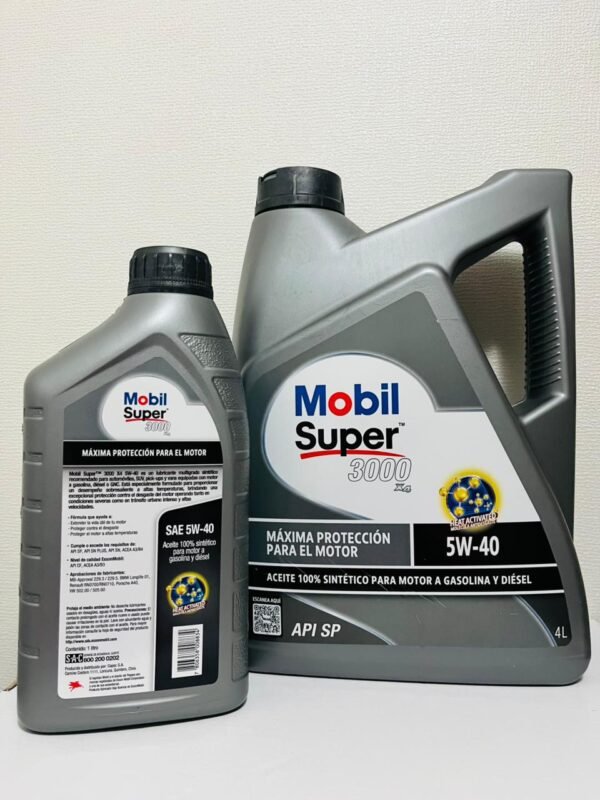 Aceite Mobil Super 3000 5W40, 5 Litros Sintético