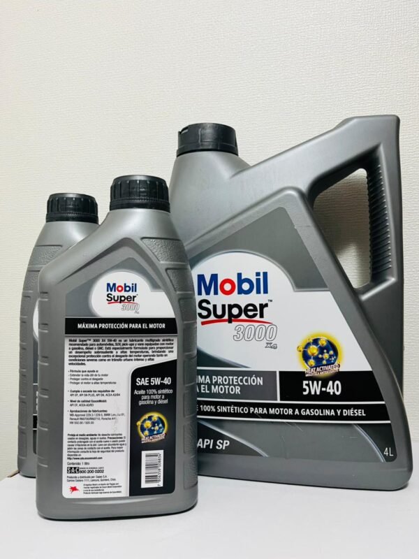 Aceite Mobil Super 3000 5W40, 6 Litros Sintético