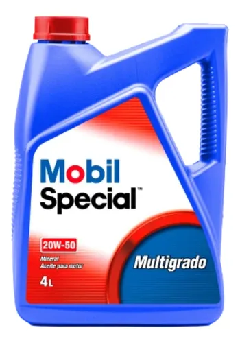 Aceite Mobil Special 20W50 Multigrado, 4 Litros