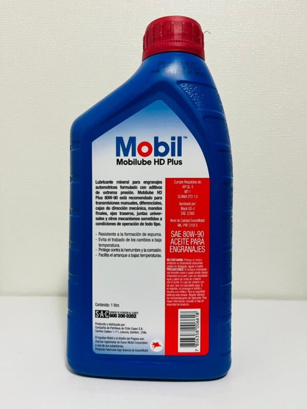 Mobilube HD Plus 80W90, 1 Litro
