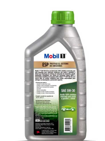 Aceite Mobil 1 ESP 5W30, 1 L Full Sintético