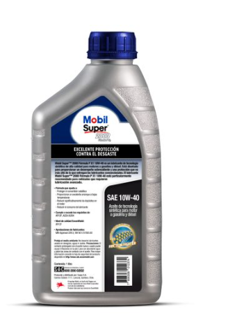 Aceite Mobil Super 2000 10W40, Formula P, 1 L Sintético